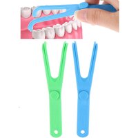 1Pc Floss Holder Flosser Teeth Cleaning Picks Handle Replaceable Pick Reusable Stick Tool Threader Braces Sticks