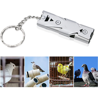 Birds Ultrasonic Training Whistle Stainless Steel Return To Nest Bird Training Tool For Parrot Pigeon