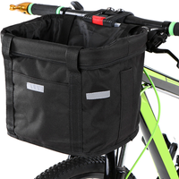 AliExpress NONE Bicycle Front Basket Removable Waterproof Bike Handlebar Basket Pet Carrier Frame Bag Bikepacking Bicycle Accessories