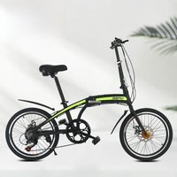 AliExpress Disc Brake 20 Inch Variable Speed Lightweight Foldable Bicycle Aluminum Alloy Student Adult Portable Road Bicycle Dropshipping