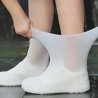 AliExpress NONE High Elastic Silicone Rain Boots Shoe Cover,Waterproof Reusable Shoe Cover,Non-Slip Outdoor Rainy Day Shoe Cover Protection