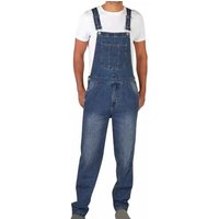 Overalls Jeans Men Ankle Length Jumpsuits Straight Pants Spliced One Piece Pockets Loose Vintage Wash Denim Casual Solid