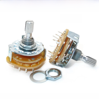 2PCS RS25 Band switch 2P4T 2P5T 2P6T 3P3T 3P4T 4P3T 1P11T Mount Rotary Switch Band Knob Switch IGMOPNRQ