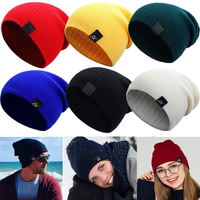 AliExpress Winter Knitted Hats for Woman Men Beanies Girls Autumn Female Baggy Cap Warmer Bonnet Ladies Casual Cap