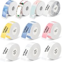 1Roll P12 P15 Thermal Label Sticker 12mm*40mm tape Compatible Phomemo D30 Q30 Marklife P11 P50 L12 DELI Q2 Labeller