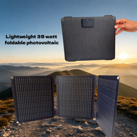 Tragbares, zusammenklappbares 35-Watt-Solarladegerät, effizientes Solarladegerät, Solar-Powerbank für den Außenbereich, geeignet für verschiedene Anwendungsbereiche wie Mobiltelefone, Camping,