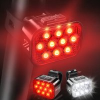 AliExpress BUCKLOS LED Light for Bicycle Rechargeable Bike Front Headlight Rear Taillight Waterproof Night Warning Flashlight Cycling Parts