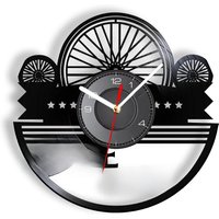 AliExpress NONE Bike Shop Sign Vinyl LP Record Wall Clock Wheel Silhouette Repair Bicycle Home Decor Watch For Mountain Bicyclist Enthusiasts