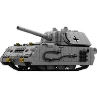 World War 2 WW2 Army Military Soldiers Panzerkampfwagen VIII Maus Tank Model Building Blocks Bricks Toys For Children Gift