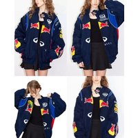 AliExpress Red Bull Racing Suit Embroidered Motorcycle Jacket Cycling Suit Motorcycle Suit Embroidered Casual Sports Jacket