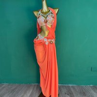 Belly Dance Competition Dresses for Adult and Child Customized Senior AB Stones Long Dress Oriental Dancing Performance Outfit