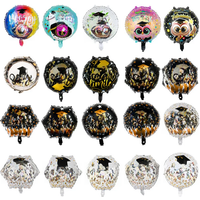 1Pcs 18Inch Round Graduation Aluminum Film Balloon Graduation Season Campus Graduation Theme Party Decoration Atmosphere Balloon