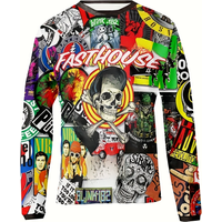 AliExpress Summer men's MOTO Long sleeved quick drying sports motorcycle MTB cycling sports racing sportswear