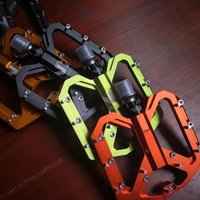 AliExpress shanmashi New Ultra-light Mountain Bike Pedals CNC Aluminum Alloy Polished 3 Bearing Pedals Anti-slip Bicycle Pedals