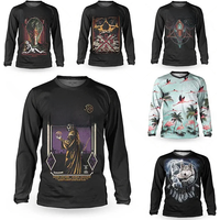 AliExpress LRGA 2023 loose rider motocross jerseyquick-drying long-sleeve jerseyMTBdownhill mountain bike jerseyBMX mountain bike enduro shirt
