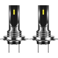 2Pcs Car H7 LED Bulbs Light Lamp White 6000K 80W CSP Chip 6SMD Motorcycle Fog Lamp 1860 16000LM Running Light