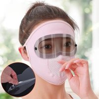 AliExpress eelhoe 1 pc sun protection mask Outdoor Cycling Sun Protection Hats Caps UV Protection Face Cover Sunscreen Veil Face With Brim Summer