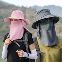AliExpress KINIJA Women Summer Quick Dryng UV Protection Fisherman Cap Face Neck Cover Outdoor Fishing Cycling Removable Men Visor Hat Bucket Hat