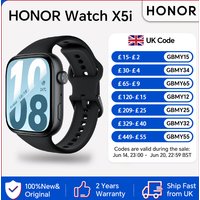 HONOR Watch X5i, 1.97 inches Thin Bezel AMOLED Screen, 21-day Battery Life, 109 Sport Modes, Global Version, HONOR Smartwatch