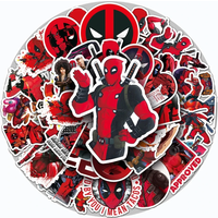 AliExpress Marvel 10/30/50PCS The Avengers Deadpool Stickers Anime Decals DIY Notebook Phone Laptop Skateboard Bike Decoration Waterproof Kids Toy