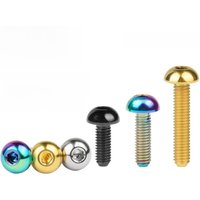 AliExpress Yiqianyuan ISO7380 M3 M4 M5 M6 M8 Titanium Screws Hexagon Socket Button Head Mushroom Screws for RC Parts Bicycle Motor Fittings