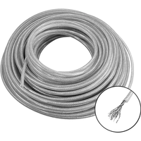LUSQI 3mm*5m/10m/15m Steel Wire Nylon Grass Trimmer Line Round Brushcutter Trimmer Rope Lawn Mower Replacement