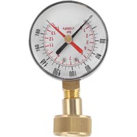 Universal Water Pressure Test Gauge with 3/4 Female Hose Thread for Replacement 0 To 200psi Range for Irrigation Equipment
