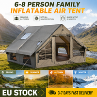 Ascentum 2026 new 6-8 Person Family Air Tent With Pump, UPF 50+ Ventilated Inflatable Tent With Mesh Windows & Skylight, Quick Setup Blow Up Tent, All Season Luxury Air Tent For Camping Hiking