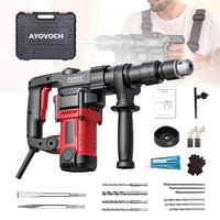 240V SDS Plus 3 Mode Rotary Hammer Drill, Electric Combination Hammer with SDS Bits, Chisel and Hard Carry Case for Masonry & Home Renovation image 3