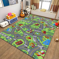 Kids Rug Carpet Playmat City Life Learn Have Fun Safe,Children's Educational,road Traffic System,Play Mat for Bedroom Playroom