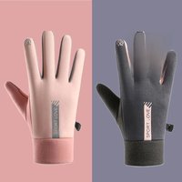 AliExpress NONE Womens Autumn and Winter Sports Warm Gloves Waterproof and Anti Slip Cycling Gloves Wind and Cold Resistant Outdoor Activity Glo
