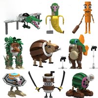 Bricklink Ideas MOC Tung Tung Tung Sahur Tralalero Tralala Bricks DIY Italian Brainrot Animals Sets Building Blocks Toys Gift