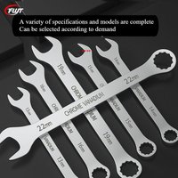 Two-purpose Wrench Open Plum Dumb Wrench 8-24mm Double Head Large Plum Two-purpose Wrench for Auto Repair, Suitable for Car Main