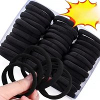 Set Women Girls Basic Hair Bands Simple Solid Colors Elastic Headband Hair Ropes Ties Hair Accessories Ponytail Holder