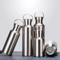 AliExpress leno Stainless Steel Thermos Water Bottle Leak-proof Double Wall Large Capacity Wide Mouth Sports Water Bottles For Cycling