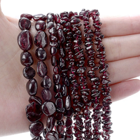 AliExpress Cicifu Natural Irregular Garnet Beads Gravel Chip Loose Spacer Stone Beads for Jewelry Making DIY Bracelet Necklace Earring 16 Inches