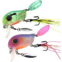 Floating Fishing Lure Crank 40mm 8g Freshwater Bass Crankbait Surface Artificial Hard Baits With Spoon Wobblers Wake Bait
