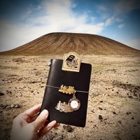 Vintage Travellers Notebook TN Brass Paper Clips Coffee Copics Journal Notebook Decoration Cute Shot Props Planner Stationary