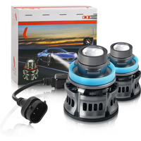 2X H7 Laser Lens Led Luces H8 H11 9005 Hb4 25W Spotlight High Power Car Accessories Led Bulbs LED Headlight Front Fog Lights 12V