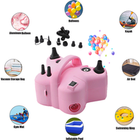 Portable Butterfly Balloon Pump European/American Plug Multifunctional High Voltage Double Hole AC Electric Air Balloon Inflator