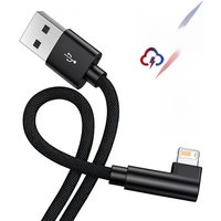 90 Degree Gaming Elbow Fast Charging USB Cable For iPhone 13 14 Pro Max X XR XS 11 12 mini 6S 7 8 Plus Quick Charge Data Cables