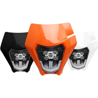 AliExpress PowerMotor Motorcycle Headlight Plate for KTM Mask EXC XC SX XCW SXF EXCF 125 To 500 2020-2023 Supermoto Dirt Bike Enduro Front Headlamp