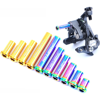 AliExpress RISK Road Bike Bicycle Front Rear Brake Caliper C-brake Pivot Nut Fixing Screw Bolt With Washer Titanium M6 x10/15/20/25/30/40mm