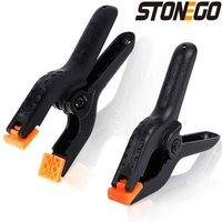 STONEGO Plastic A-word clip strong spring clip carpenter clip woodworking tool quick g-clip DIY model fixed clip