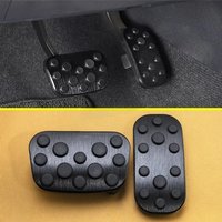 For Toyota C-HR CHR 2017-2023 Black Aluminium Car Foot Brake Gas Pedal Pad Cover Trims Automatic Transmission