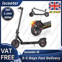 iScooter i8 Electric Scooter 8.5" for Adults and Teens Lightweigh Foldable E Scooter with Cuise Control 350W Motor 3 Speed Mode