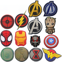 Cartoon Hero Character Hook and Loop Badge Armband Tree Man Embroidered Patches Cloth Sticker