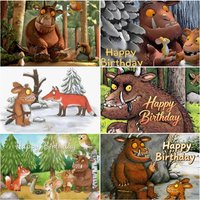 Gruffaloed Beast Hyena Birthday Party Decorations Background Cartoon Animal Illustration Banner Baby Shower Backdrop Photo Props