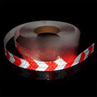 AliExpress Satop Cinta 2.5cm*10m Adhesive Bicycle Reflective Tapes Warning Stickers Waterproof Road Safety White-Red Arrow Reflectors MTB Film For Cars