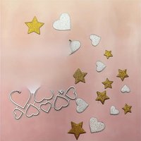 Love Star Lace Scrapbooking Cutting Dies Greeting Card Carbon Steel Mold Craft Die Cuts New Arrival Stamps And Dies 2024